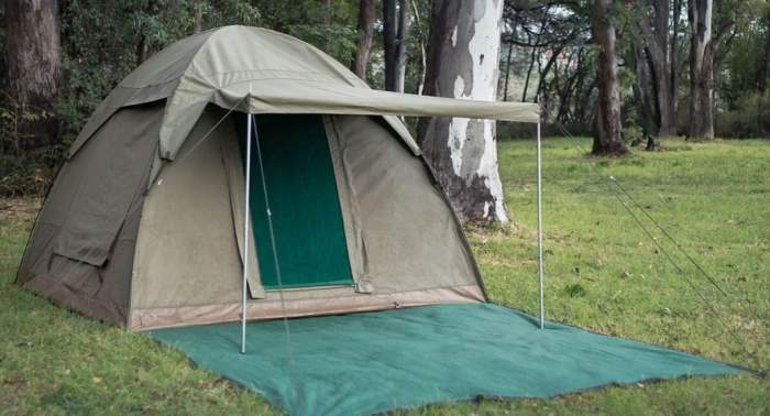 Bushtec Adventure Alpha Kilo 4000 Canvas 6 Person Bow Tent.