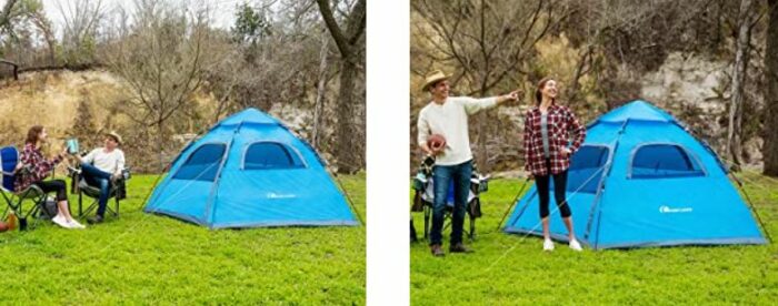 MOON LENCE Instant Pop Up Tent 4-5 Person | Family Camp Tents