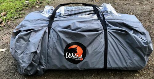 This is the Wildcat Outdoor Gear Lynx 640 tent packed.