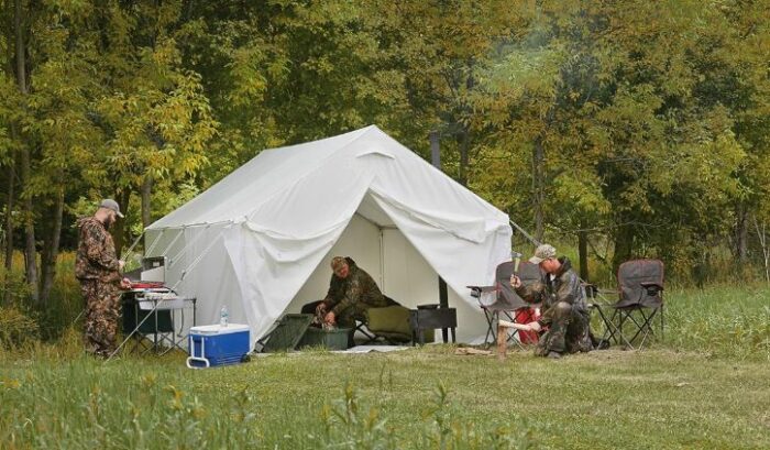 Guide Gear 10 x 12 Canvas Wall Tent Review Tall Breathable