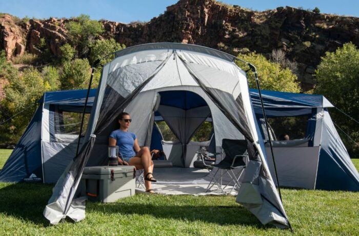 Ozark Trail Hazel Creek 20 Person Star Tent with Screen Room