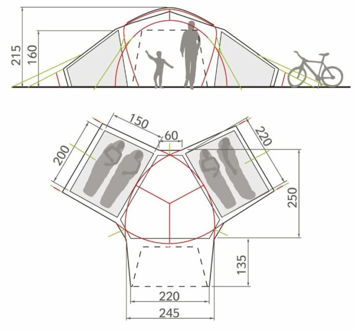 The dimensions and the floor plan.