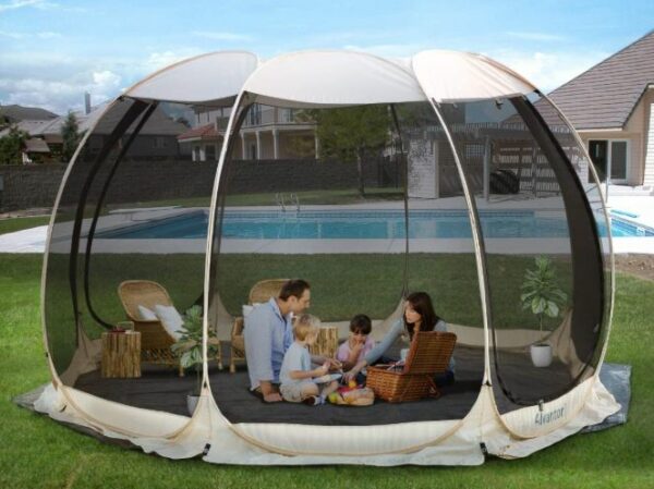 pop up screen tent with floor