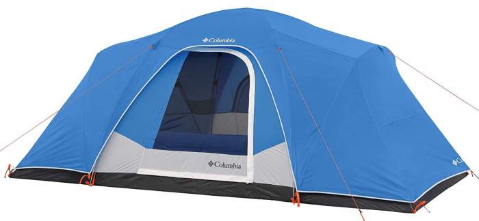 Columbia Modified 8 Person Dome Tent