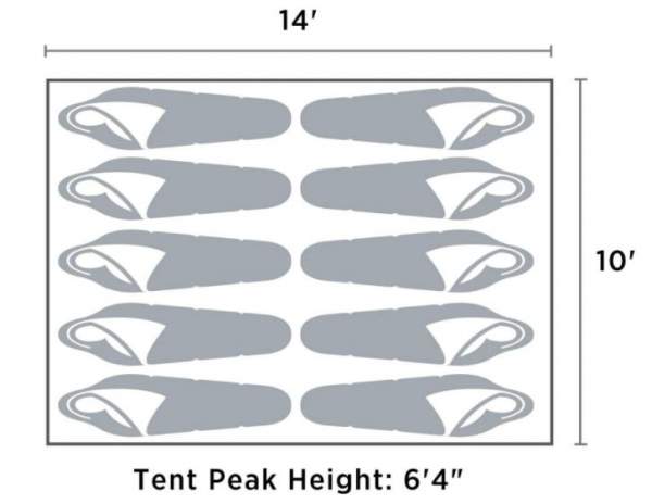 The floor plan and the dimensions.