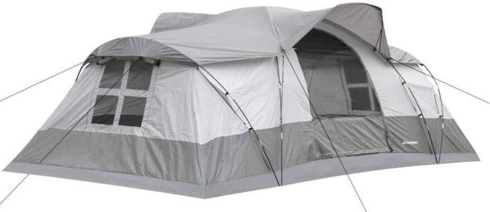 EchoSmile Camping Instant Tent front view.