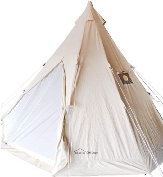 DANCHEL OUTDOOR Waterproof Indian Cotton Canvas Tent.