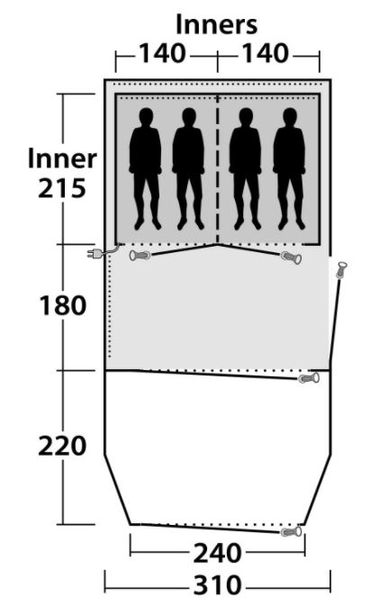 Floor plan and dimensions.