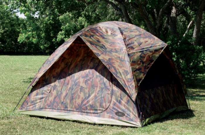 Texsport Headquarters Camouflage 9' x 9' Square Dome Tent.