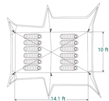 The floor plan.