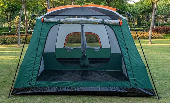 KTT Extra Large Tent 12 Person(Style-B),Family Cabin Tents,2 Rooms,Straight  Wall