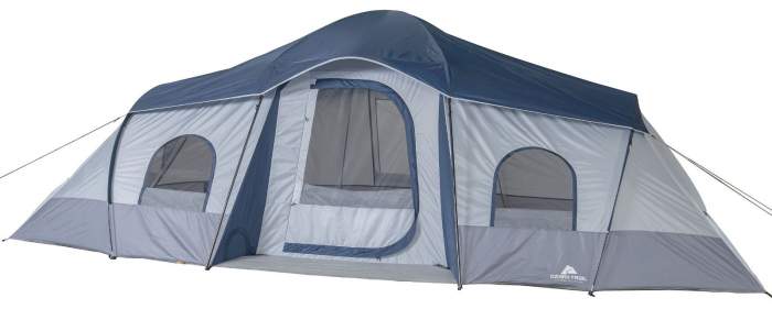 Ozark Trail 10 Person Tent 3 Rooms 20 X 10.