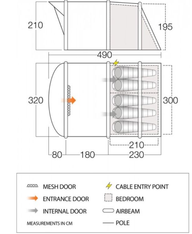 Vango odyssey air clearance 500