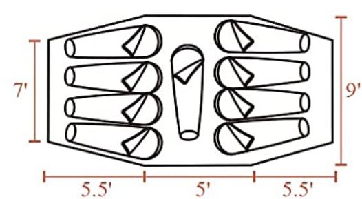 The floor plan.