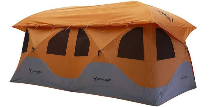 Gazelle T8 Pop-Up Hub Tent with a removable floor.