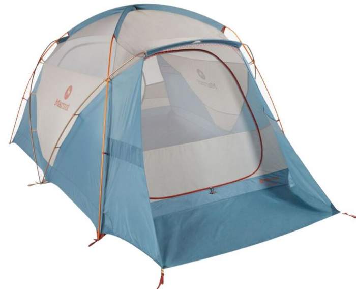 Marmot Torreya 6 Person Tent shown without the fly.