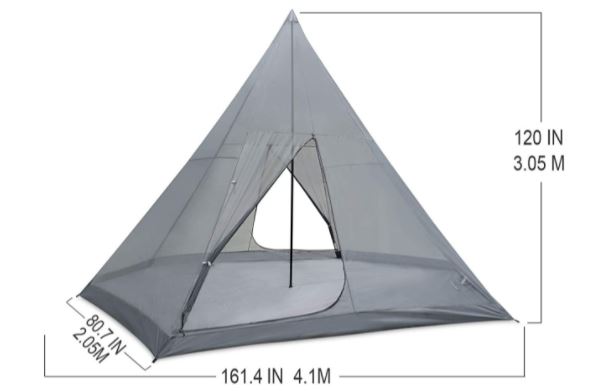 Very tall tent.