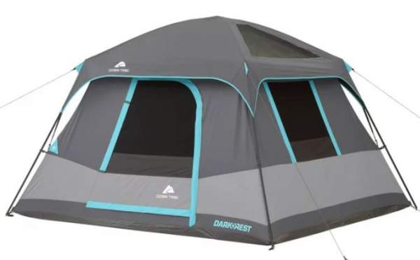 Ozark Trail 6-Person Dark Rest Instant Cabin Tent.