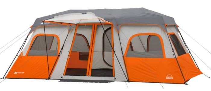 Ozark Trail 18 x 10 Instant Cabin Tent with Integrated Led Light