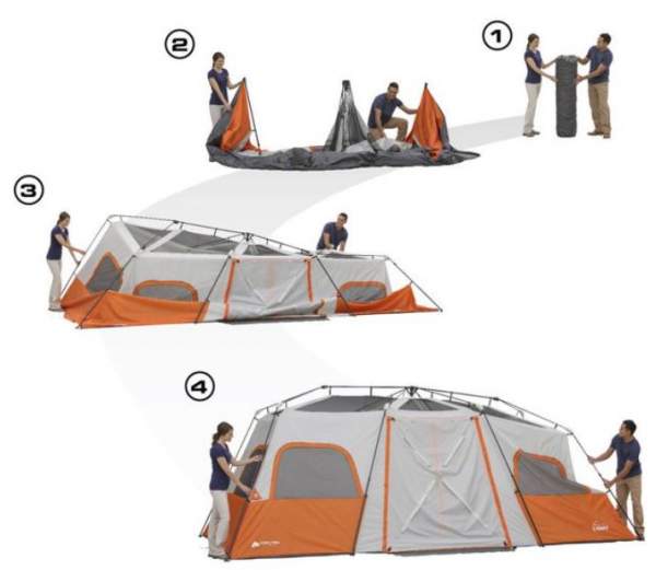 Ozark trail 18x10 instant hotsell cabin tent