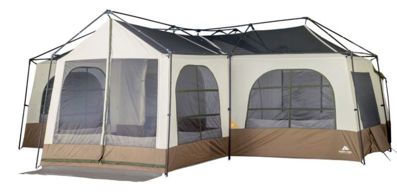 Freestanding framed/wall tent.