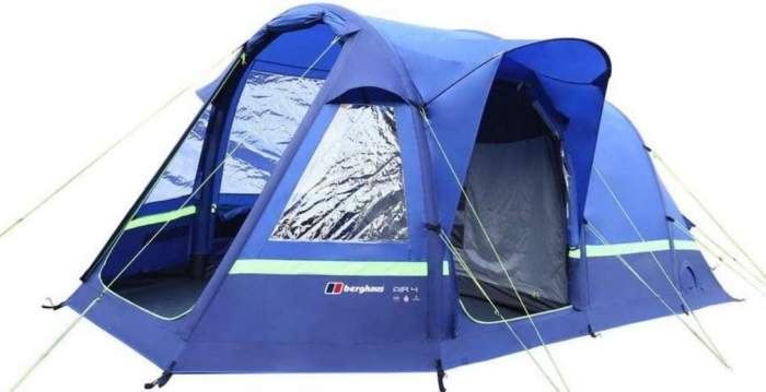 Berghaus Air 4 Inflatable 4 Person Family Tent Review 3 Rooms