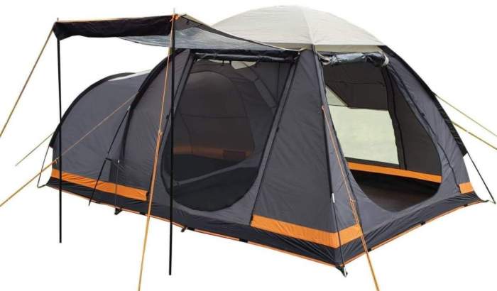 9' 5" x 6' 9" x 6"2" ZULU  TENT Capacity 3 people Tent Dimensions