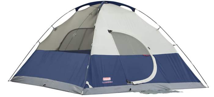 Coleman Elite Sundome 6 Person Camping Tent without fly.