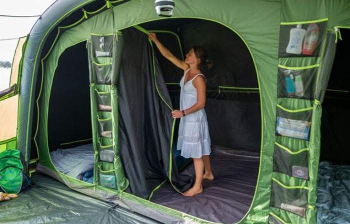 One of the inner tents with 3 bedrooms.