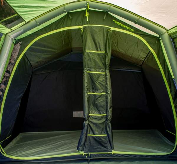 The inner tent with its two bedrooms.