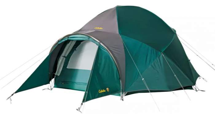 Cabela's Alaskan Guide Model Geodesic 6-Person Tent.