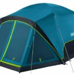 Coleman Skydome 6-Person Screen Room Camping Tent with Dark Room Technology.