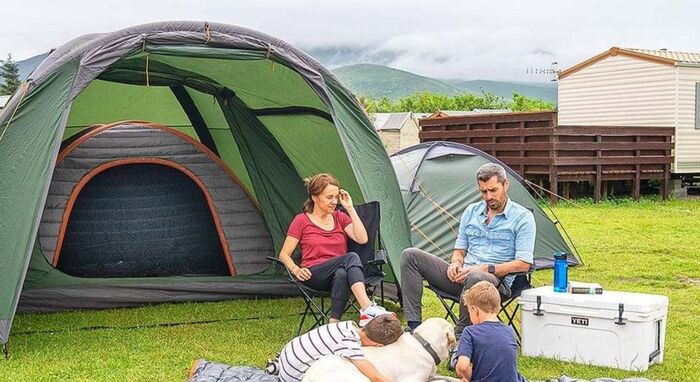 The Crua Culla Family used inside of the Crua Core tent.