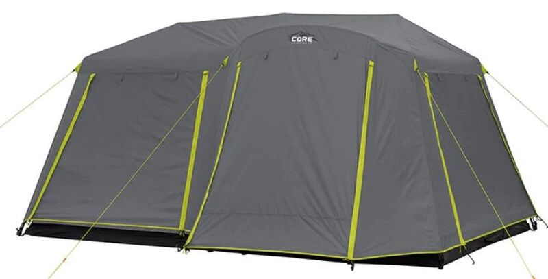 CORE 9 Person Instant Cabin Tent with Full Rainfly.