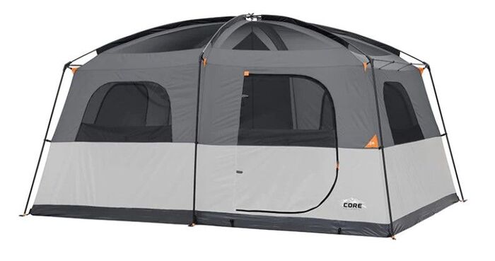 CORE 9 Person Tent  Large Multi Room Tent for Family with Full