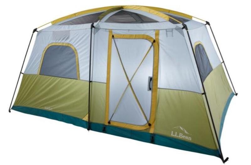 The tent shown without the fly. 