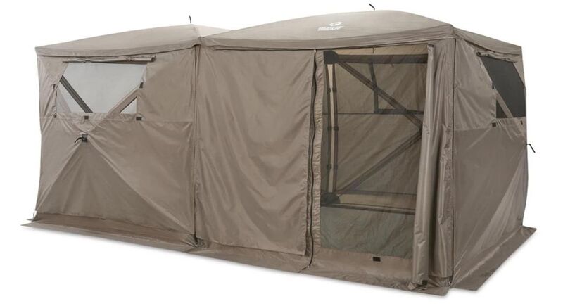 Guide Gear Double Row Screen House Tent with Wind Panels.