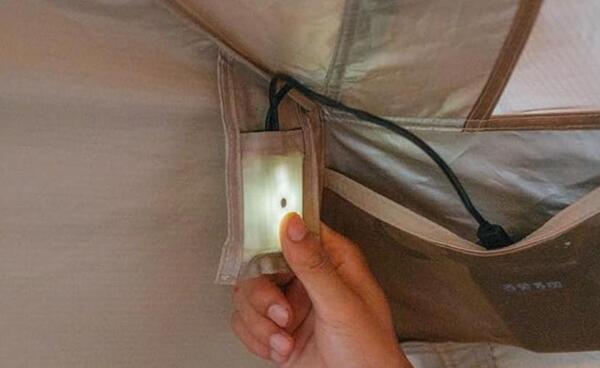 Light switch pocket.