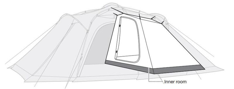 The inner room tent.