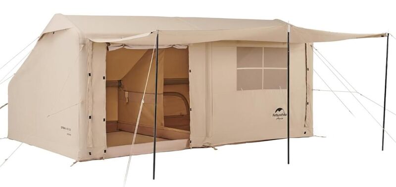 Naturehike Air 12 Y Inflatable Tent with Stove Jack front view.