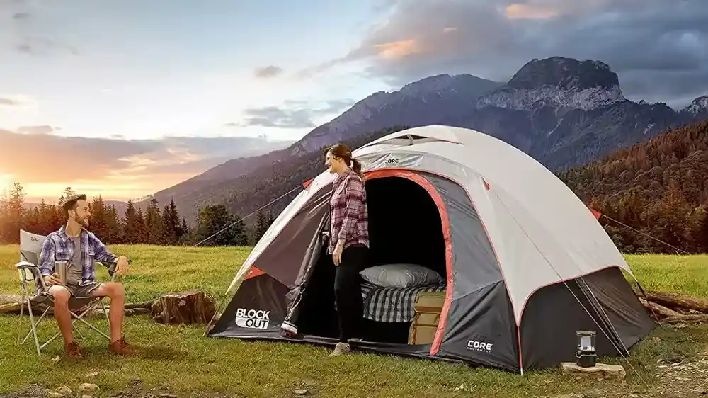 Are Dark Room Tents Worth It top picture with a dark rest tent from the Core brand.