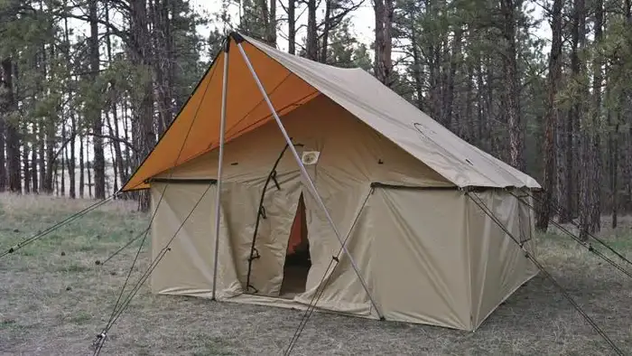 Unique awning and door design.