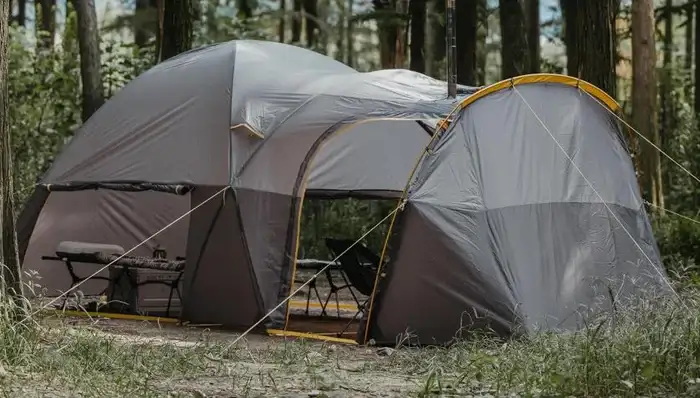 The shell used without the inner tent.