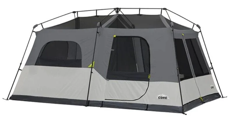 The Core 9 Person Instant Cabin Tent without fly.